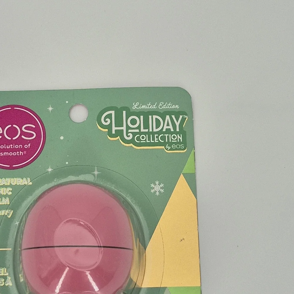 EOS Strawberry Sorbet & Sweet Mint Organic Lip Balm Holiday Collection BRAND NEW